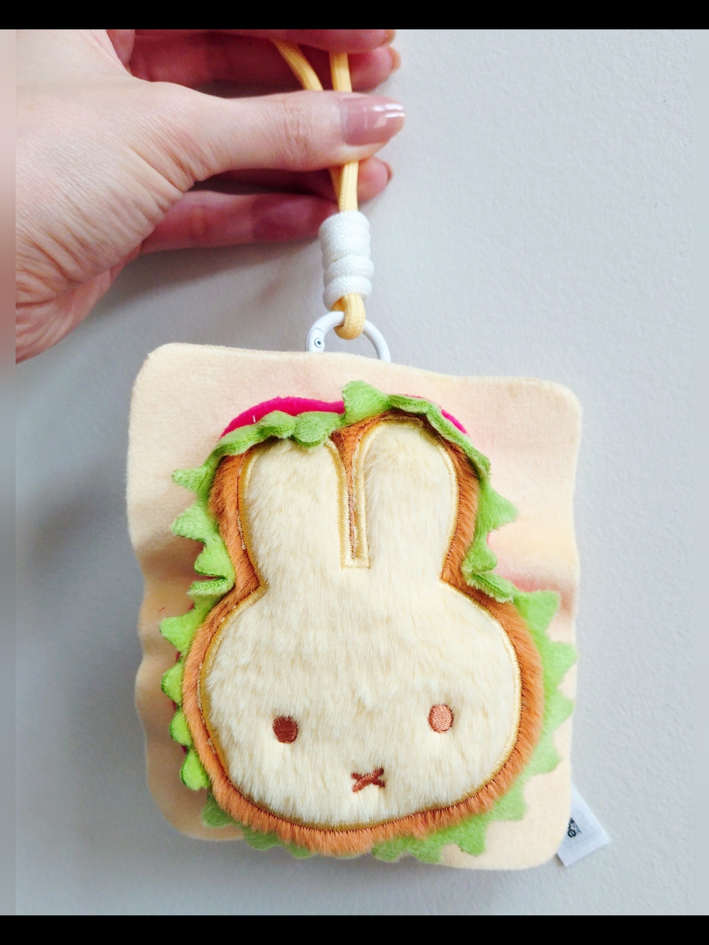 Miffy Sandwich Plush Toy Keyring Charm